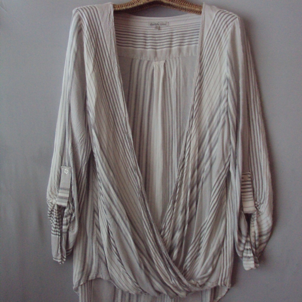 Charlotte Russe Wrap Drap Blouse Sz.XL